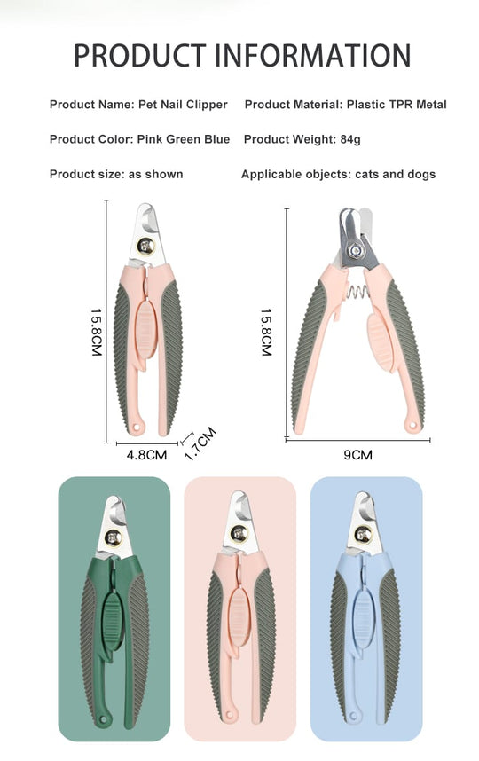 Upscale Pet Nail Clippers Grooming Dog Nail Clippers With Safety Guard(Bulk 3 Sets)