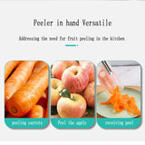 Stainless Steel Peeler with Container Vegetable Kitchen Gadget Storage(10 Pack)