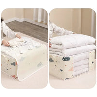 Non-Woven Fabric cloth quilt storage bag and Organizer with Reinforced Handle Thick Fabric for Comforters, Pillows, Blankets, Bedding Quilt, Blanket, Duvet, Mothproof and Space Saver