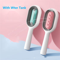 Two In one Hair Removal Cleaning Double Side Bath Rake Comb Pet Dog Cat Shedding Deshedding Brush Grooming Comb With Water Tank