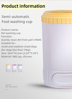 Pet Paw Washing Accesories Cup Dog Paw Cleaner Ideal Gift(Bulk 3 Sets)