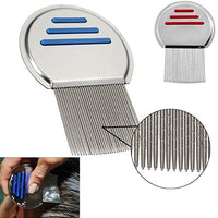 Lice Comb Stainless Steel Professional Lice Combs and Best Results for Infection and Re-infection in Kids & Adults, Head Lice Treatment to Effectively Get Rid of Hair Lice and Nits(Bulk 3 Sets)