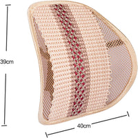 Adjustable Back Support Cushion, Mesh Car Back Support for Car Home Office Chair Air Flow, Mesh Back Support Rest Support Cushion, Beige