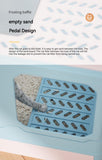 Foldable Cat Litter Box With Lid Kitty Toilet Top Entry Enclosed Cat Potty Anti/Splashing Covered Drawer Type Pet Litter Pan with Cats Litter Scoop(10 Pack)