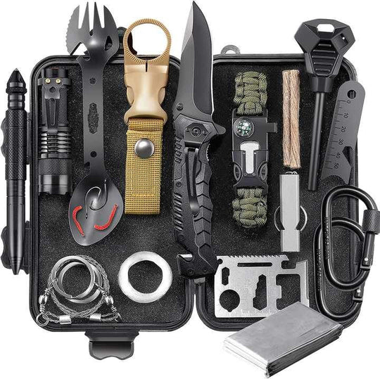 Survival Gear, Emergency Survival Kit and Equipment(Bulk 3 Sets)