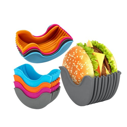 Perfect Gift Retractable Fixed Box Hamburger Holders for Burger Lovers Adults and Children