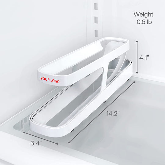 Premium Quality Egg Dispenser, 12-14 Holes Plastic Egg Tray Holder for Sale Egg Roll Space Saving and Organizer for Refrigerator Storage