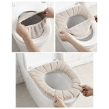 Thick Padded Soft Toilet Seat Cover Mat for all Standard Seats