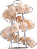 Egg Holder Countertop Freestanding Wired & Spiral Medium Egg Display Egg Holder for Fresh Eggs, Dispenser Stand, Storage Rack for Kitchen.(10 Pack)