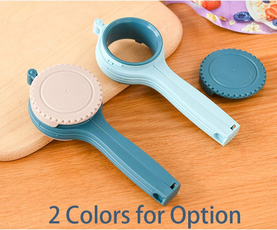 Bag Clips Plastic Removable Rotating Lid Large Discharge Nozzle Seal And Pour Food Storage Snack Bag Clips