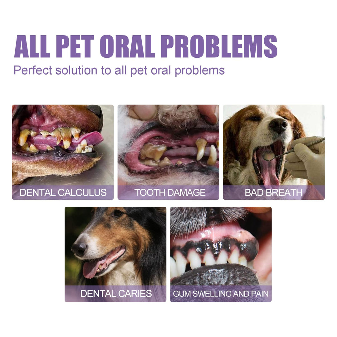 Pet Oral Repair Gel - 100% Natural Deep Cleansing Care For Dog, Cat Dental Stains Cleaner Pet Teeth Cleaning