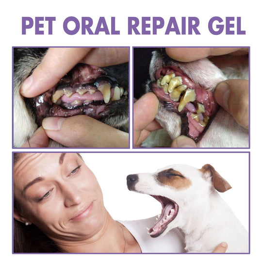 Pet Oral Repair Gel - 100% Natural Deep Cleansing Care For Dog, Cat Dental Stains Cleaner Pet Teeth Cleaning