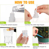 3.5L IV Plant Life Drip Watering Bag with Adjustable Automatic Plant Watering System Waterer Spikes Plant Life Support Watering Bag