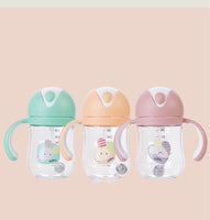 Baby Soft Spout Sippy Cups, Learner Cup with Removable Handles, Leak-Proof, Spill-Proof, A Straw Brush, Break-Proof Cups for Toddlers Infant