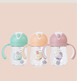 Baby Soft Spout Sippy Cups, Learner Cup with Removable Handles, Leak-Proof, Spill-Proof, A Straw Brush, Break-Proof Cups for Toddlers Infant