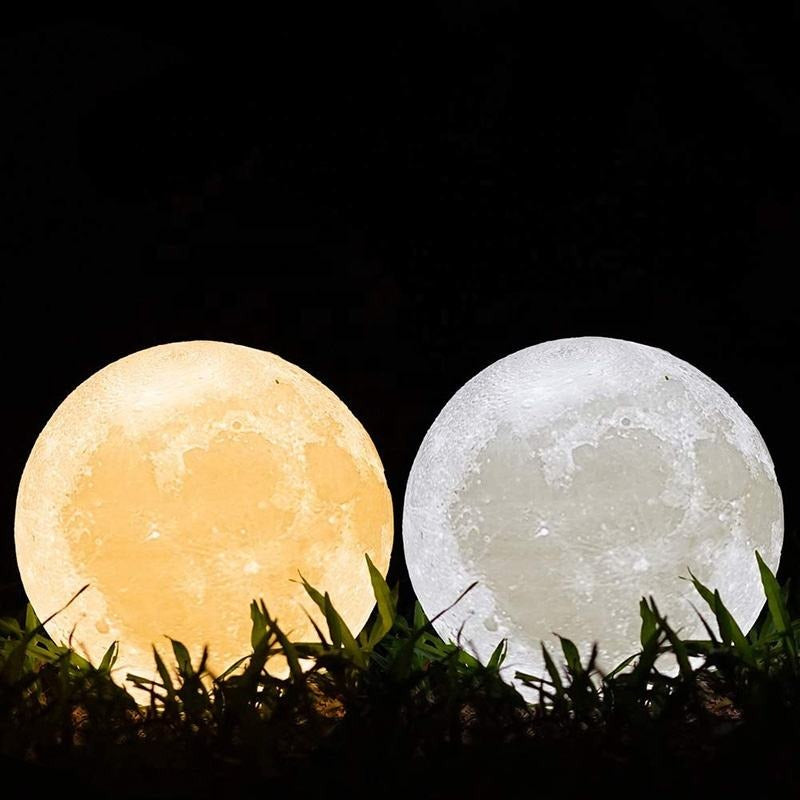 Multicolor Home Decoration customised table lamps touch mood lights moon lamp small 3d led night light