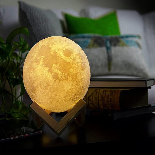 Multicolor Home Decoration customised table lamps touch mood lights moon lamp small 3d led night light(Bulk 3 Sets)