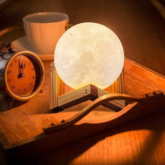 Multicolor Home Decoration customised table lamps touch mood lights moon lamp small 3d led night light(Bulk 3 Sets)