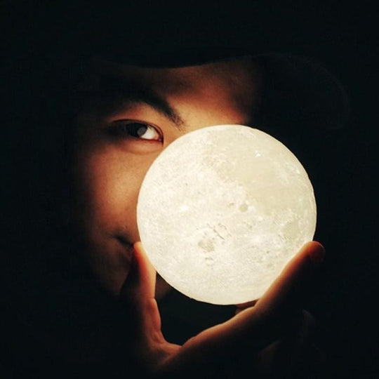Multicolor Home Decoration customised table lamps touch mood lights moon lamp small 3d led night light(Bulk 3 Sets)