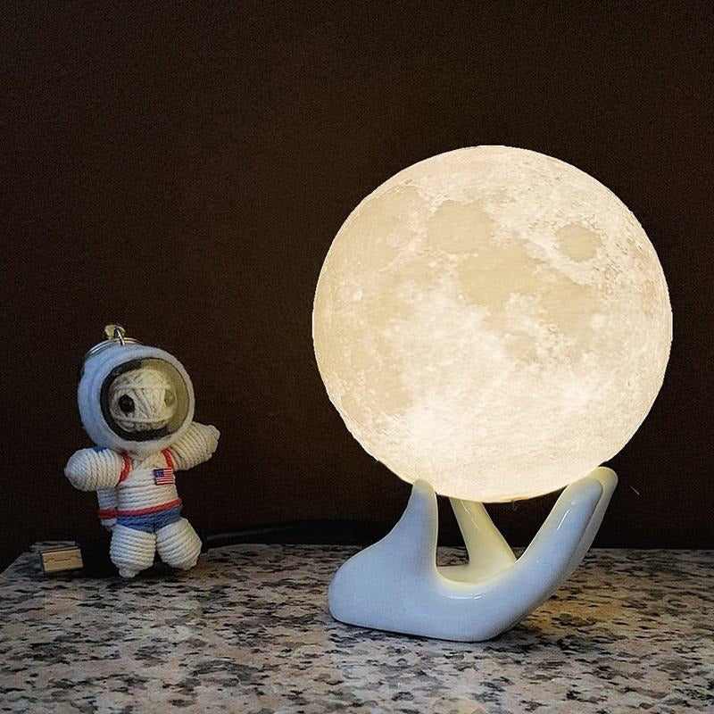 Multicolor Home Decoration customised table lamps touch mood lights moon lamp small 3d led night light(Bulk 3 Sets)