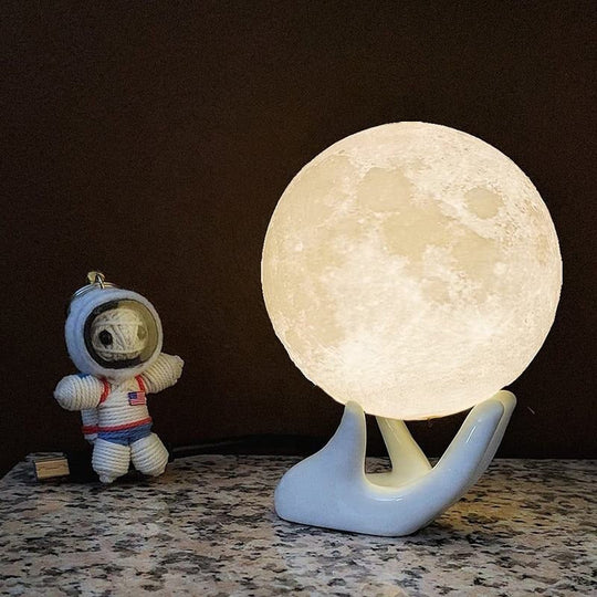 Multicolor Home Decoration customised table lamps touch mood lights moon lamp small 3d led night light(Bulk 3 Sets)
