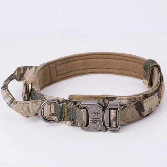 High Quality Heavy Duty Metal Buckle Pet Collar strong Dogs collar and leash set Tactical Dog Collar