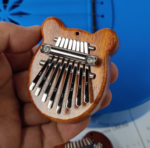 Kalimba 8 Keys Solid Wood Finger Portable(Bulk 3 Sets)