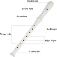 8 Hole ABS Clarinet German Style Treble flute C Key for Kids Children 8 holes student children flute recorders pp material