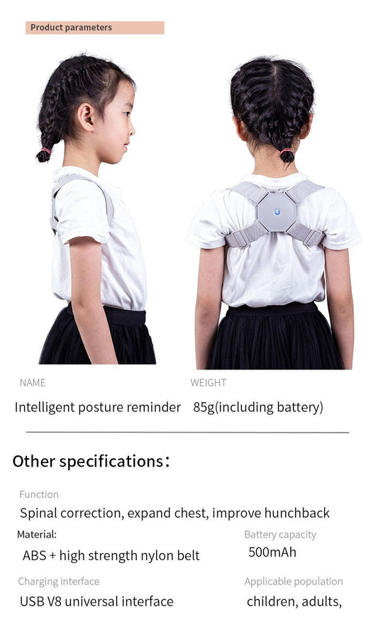 Smart Posture Corrector for Women Men Kids, Electronic Posture Reminder with Sensor Vibration, Adjustable Upper Back Brace Straightener for Hunching(10 Pack)