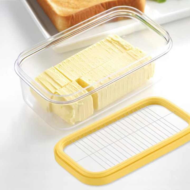 Butter Slicer Cutter Container Dish with Lid for Fridge(10 Pack)