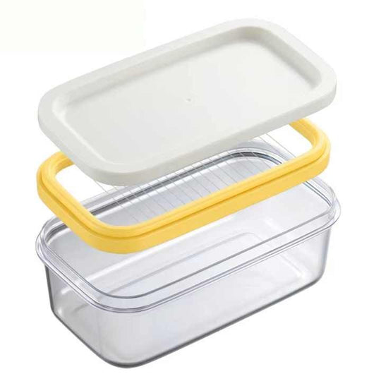 Butter Slicer Cutter Container Dish with Lid for Fridge