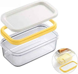 Butter Slicer Cutter Container Dish with Lid for Fridge(Bulk 3 Sets)