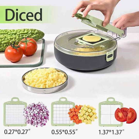 High Quality 13 in 1 Vegetable Chopper Cutter 13 in 1  Slicer Dicer Pro Onion Chopper Food Chopper with Container and Hand Guard