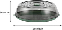Multilayer Stackable Dust Proof Plate Food Cover Round Dish Cover Clear Plastic Insulation Food Cover(10 Pack)