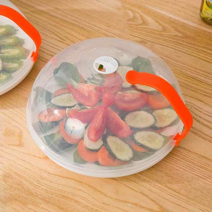 High Temperature Resistance Food Plate Cover Clear Microwave Splatter Cooker Lid with Steam Vent Microwave(10 Pack)