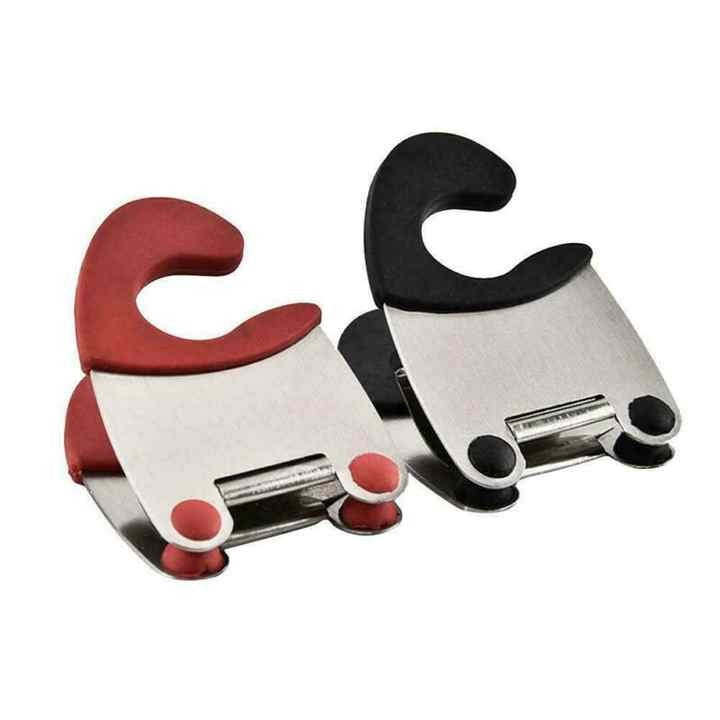 Kitchen Spoon Holder Utensil Pot Clips Cooking Kitchen Utensils Clamp Frame Dual Purpose