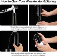 Wine Aerator Electric Wine Decanter & Magnetic Bottle Opener Stick Pack