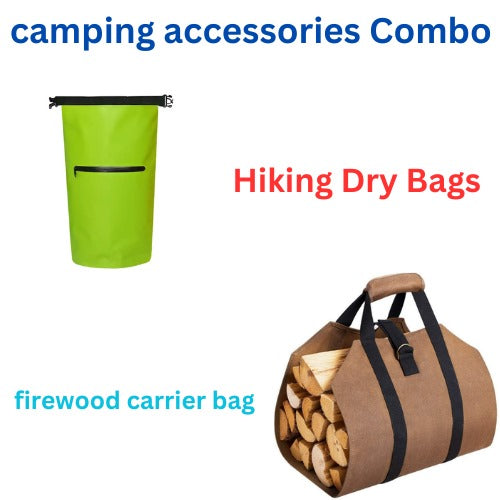 Dry Bags for Hiking Kayaking & camping accessories firewood carrier bag Combo Pack(10 Pack)