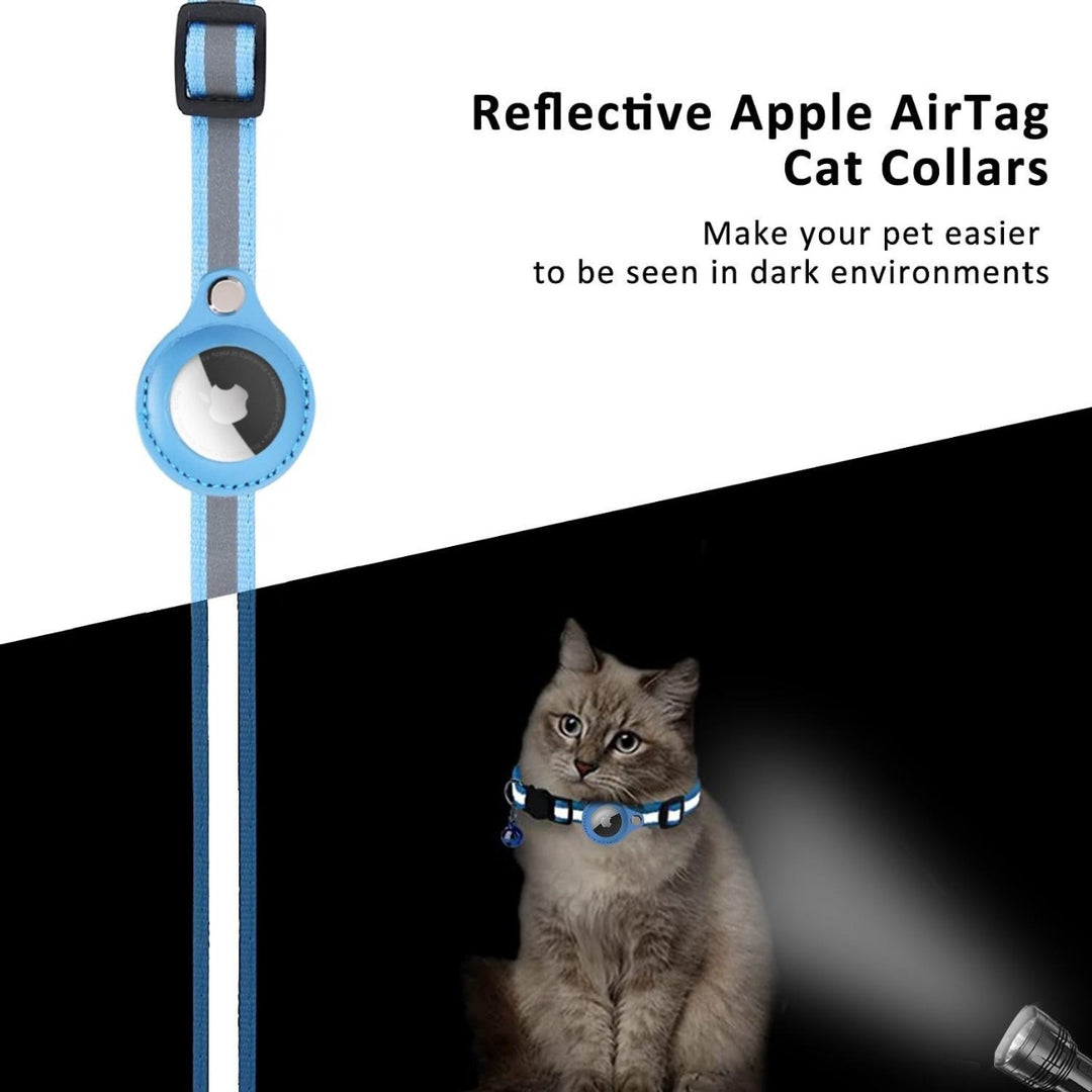 Anti-Loss Reflective Airtag Cat Collar & Portable Long Handle Dog Pooper Scooper Combo Pack