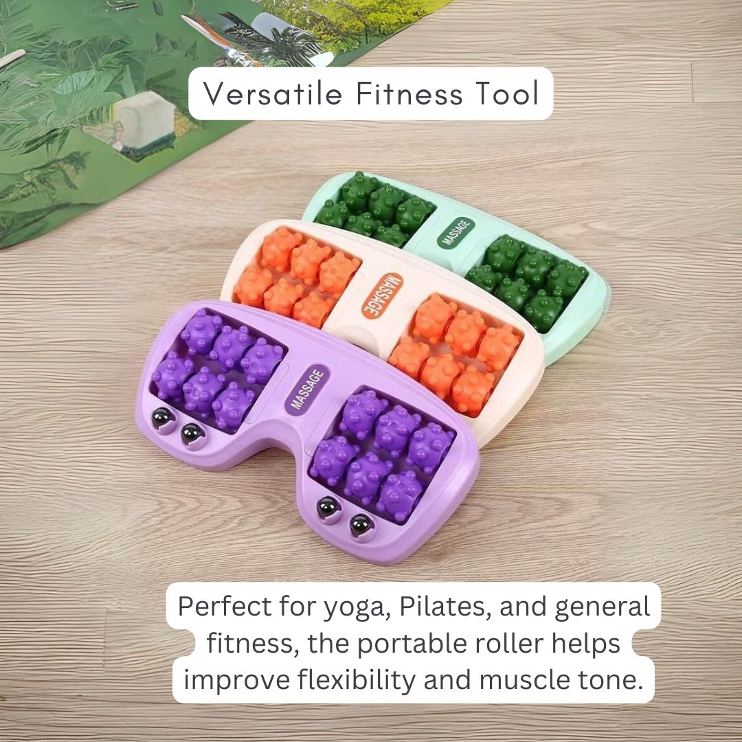 Yoga Fitness Equipment For Women Pilates & Foot Massage Roller Mat Combo Pack