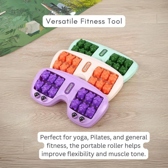 Yoga Fitness Equipment For Women Pilates & Foot Massage Roller Mat Combo Pack