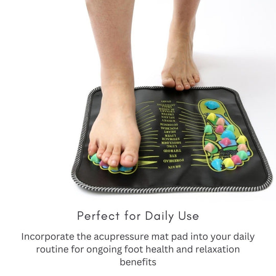 Reflexology Acupressure Mat Pad Massager & Acupressure Reflexology Socks Massage Combo Pack