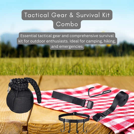 Strap Gear Equipment Tree Hanger & emergency gear tools pocket survival kit Combo Pack