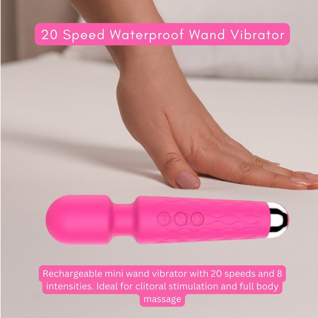 Super Long Fox Tail Anal Plug & Wand Vibrator Women Sex Toy Combo Pack(Bulk 3 Sets)