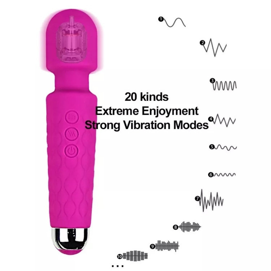 Super Long Fox Tail Anal Plug & Wand Vibrator Women Sex Toy Combo Pack(10 Pack)