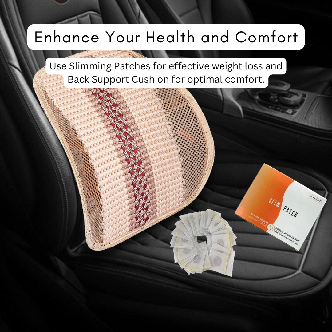 Slimming Weight Loss nave detox Patch & Adjustable Back Support Cushion Pack(10 Pack)