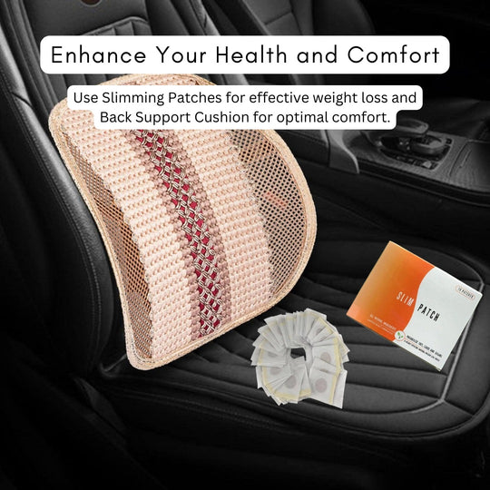 Slimming Weight Loss nave detox Patch & Adjustable Back Support Cushion Pack