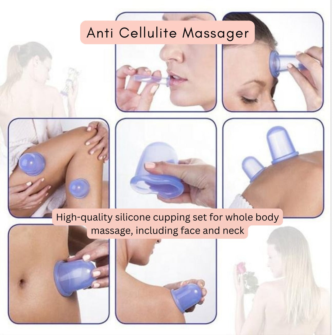 Face Tighten Ice Face Roller & Anti Cellulite Massager Pack