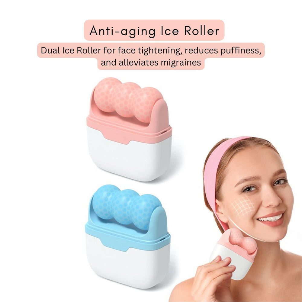 Face Tighten Ice Face Roller & Anti Cellulite Massager Pack(Bulk 3 Sets)