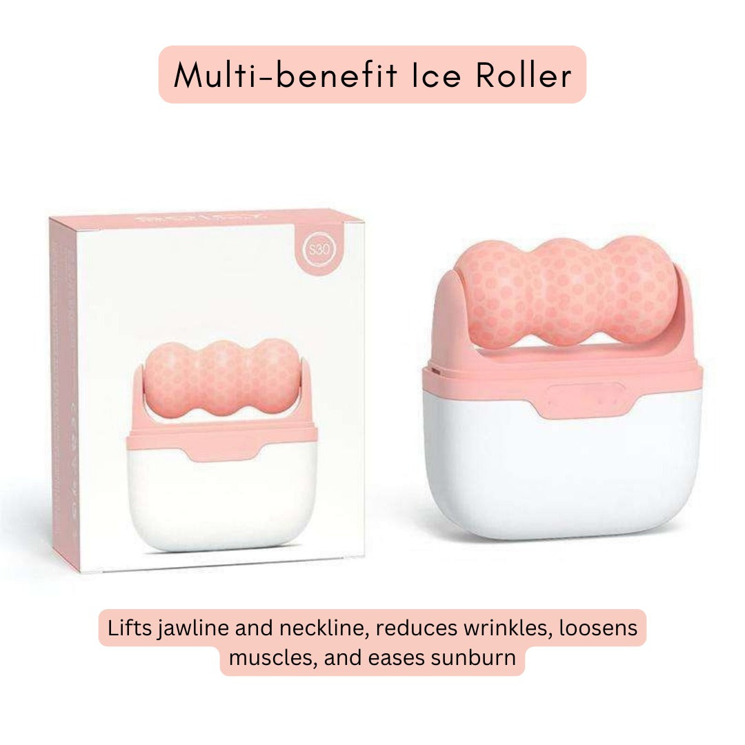 Face Tighten Ice Face Roller & Anti Cellulite Massager Pack(Bulk 3 Sets)